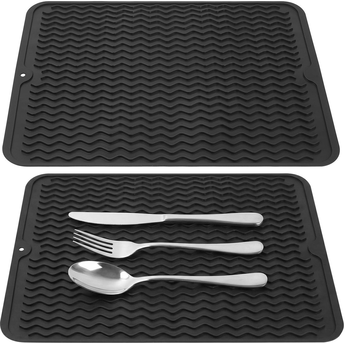 Solidchoice - Silicone Droogmat voor aanrecht 30 x 40cm, Antislip en Hittebestendig