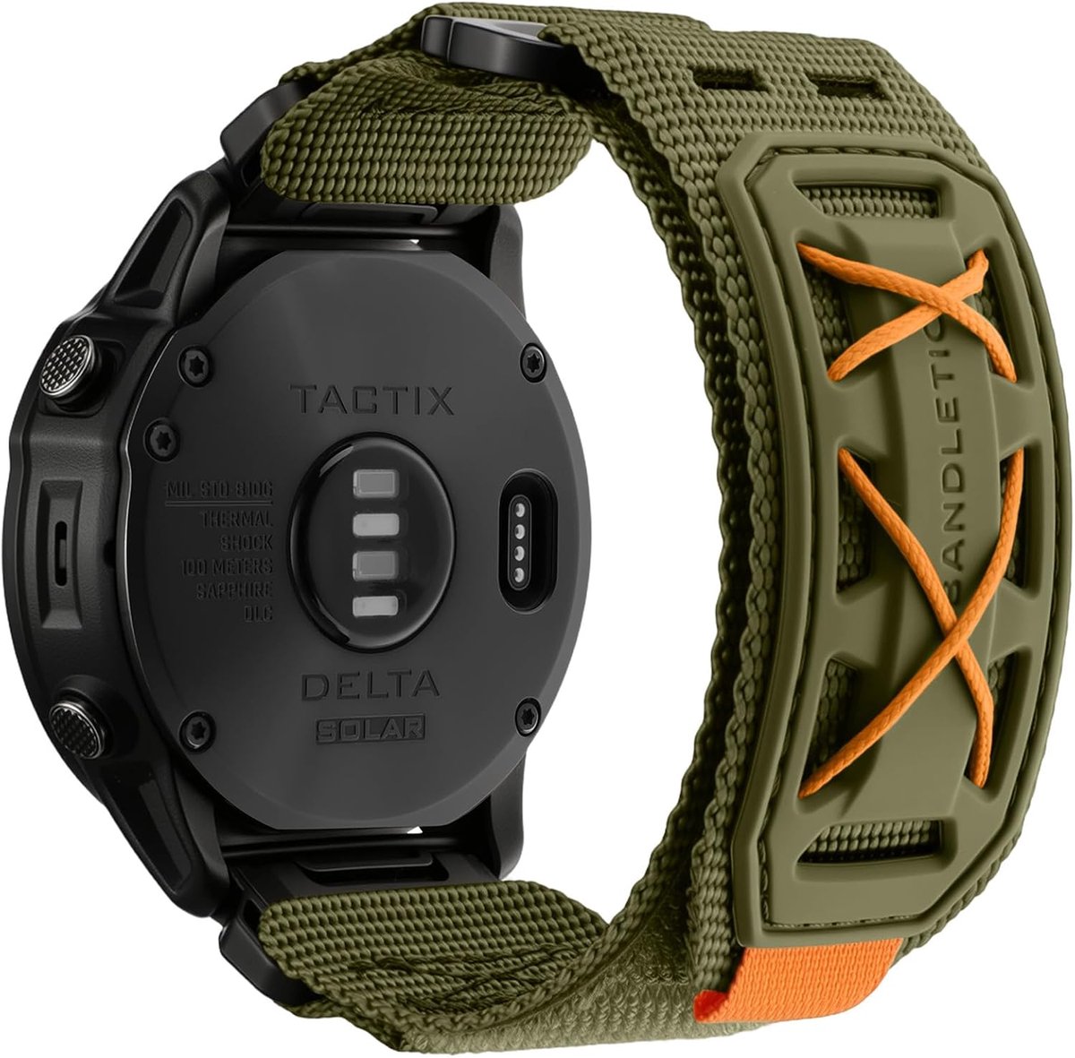 Rugged nylon horlogeband 22mm 26mm - Quick Fit - Compatibel met Garmin - Ideaal voor sportactiviteiten - ShopVlot