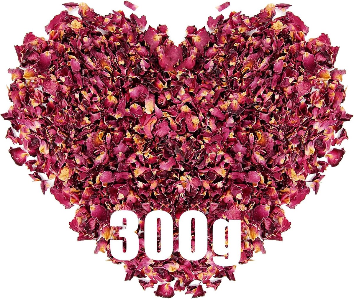 Bloemblaadjes confetti 300 g - gedroogde bloemen - natuurlijk - voor bruiloften en feesten - ShopVlot