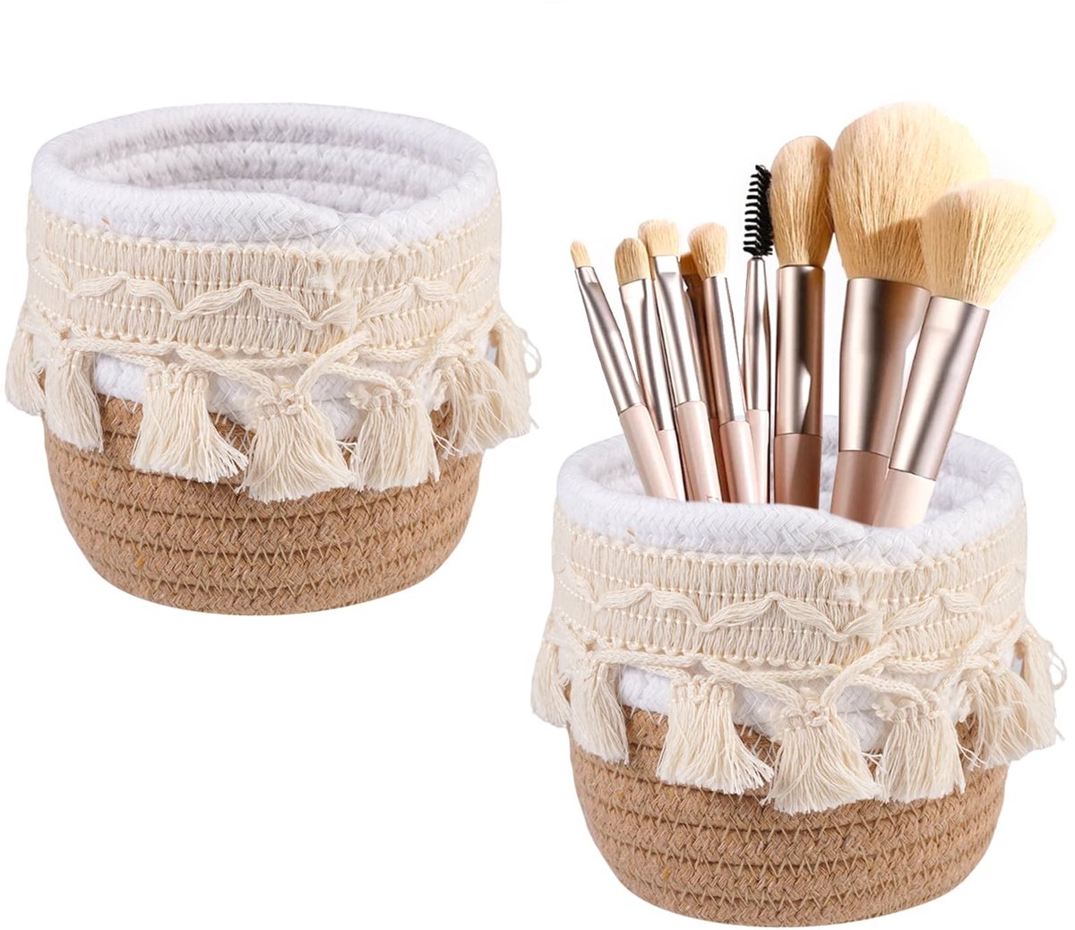 Solidchoice - Set van 2 Boho Brush Holders voor Cosmetica en Schrijfwaren