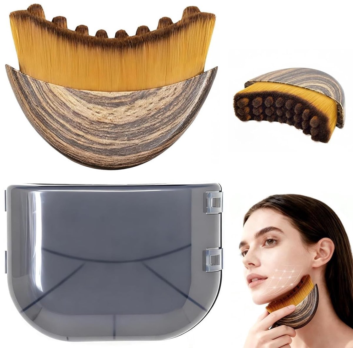 Solidchoice - Lymfedrainage Gezichtsborstel voor Contour en Massage
