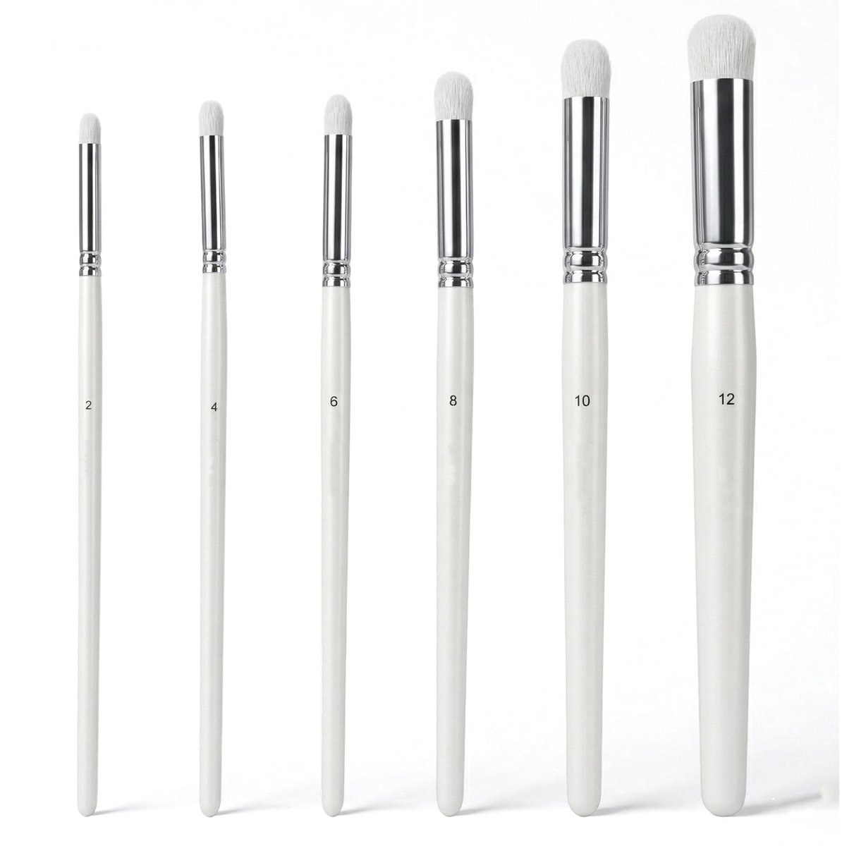 Solidchoice - Professionele Droogborstel Set met 6 Maten voor Modelbouw
