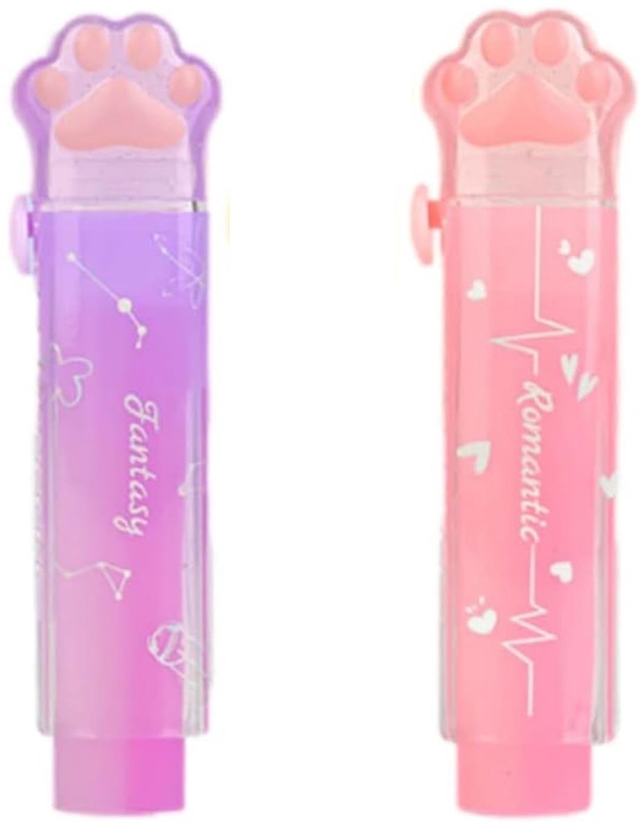 Solidchoice - Set van 2 Schattige Jelly Kat Poot Gum voor Kinderen