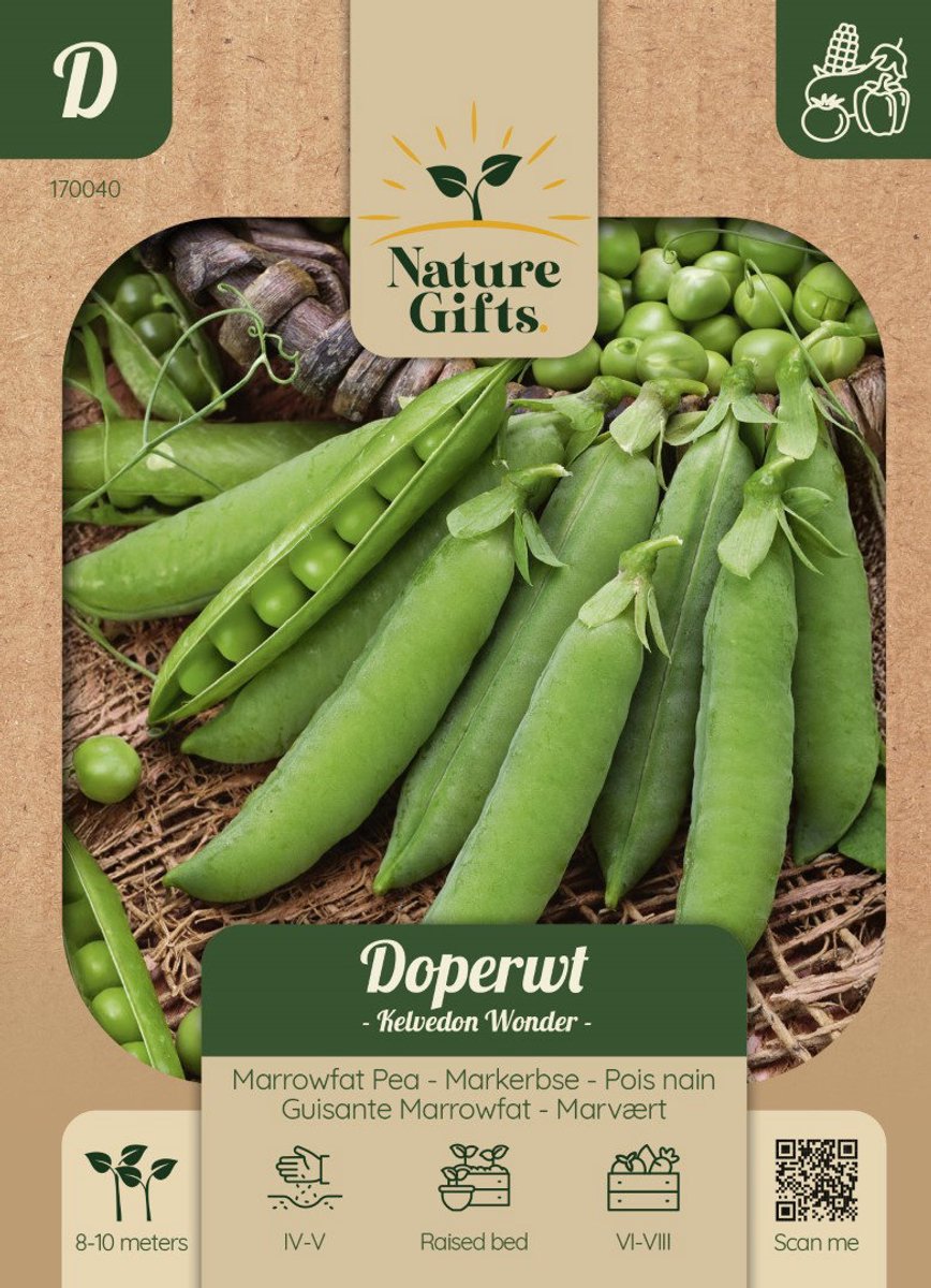 Doperwt Kelvedon Wonder groentenzaad Nature Gifts Baltus