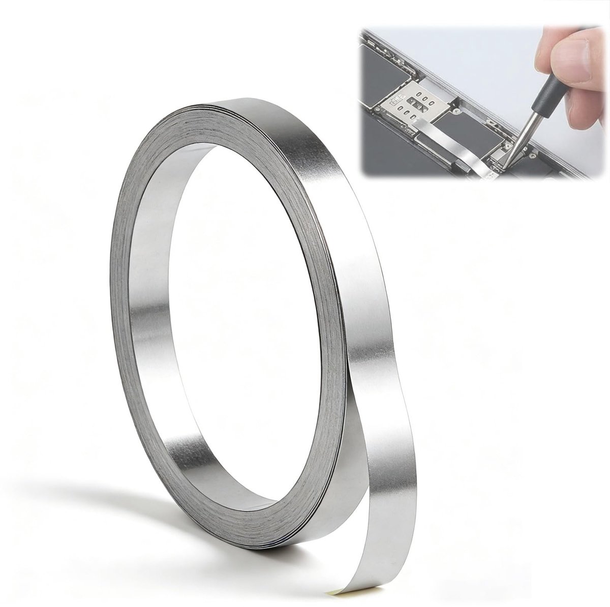 Solidchoice - Nickel Tape voor Batterijlaswerk 0.15 x 8mm, 10m
