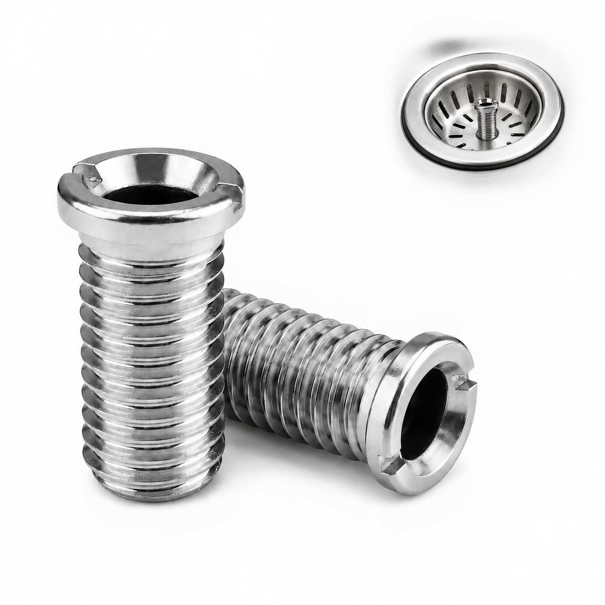 Solidchoice - Set van 2 Holle Schroeven voor Gootsteen M12 x 25 mm
