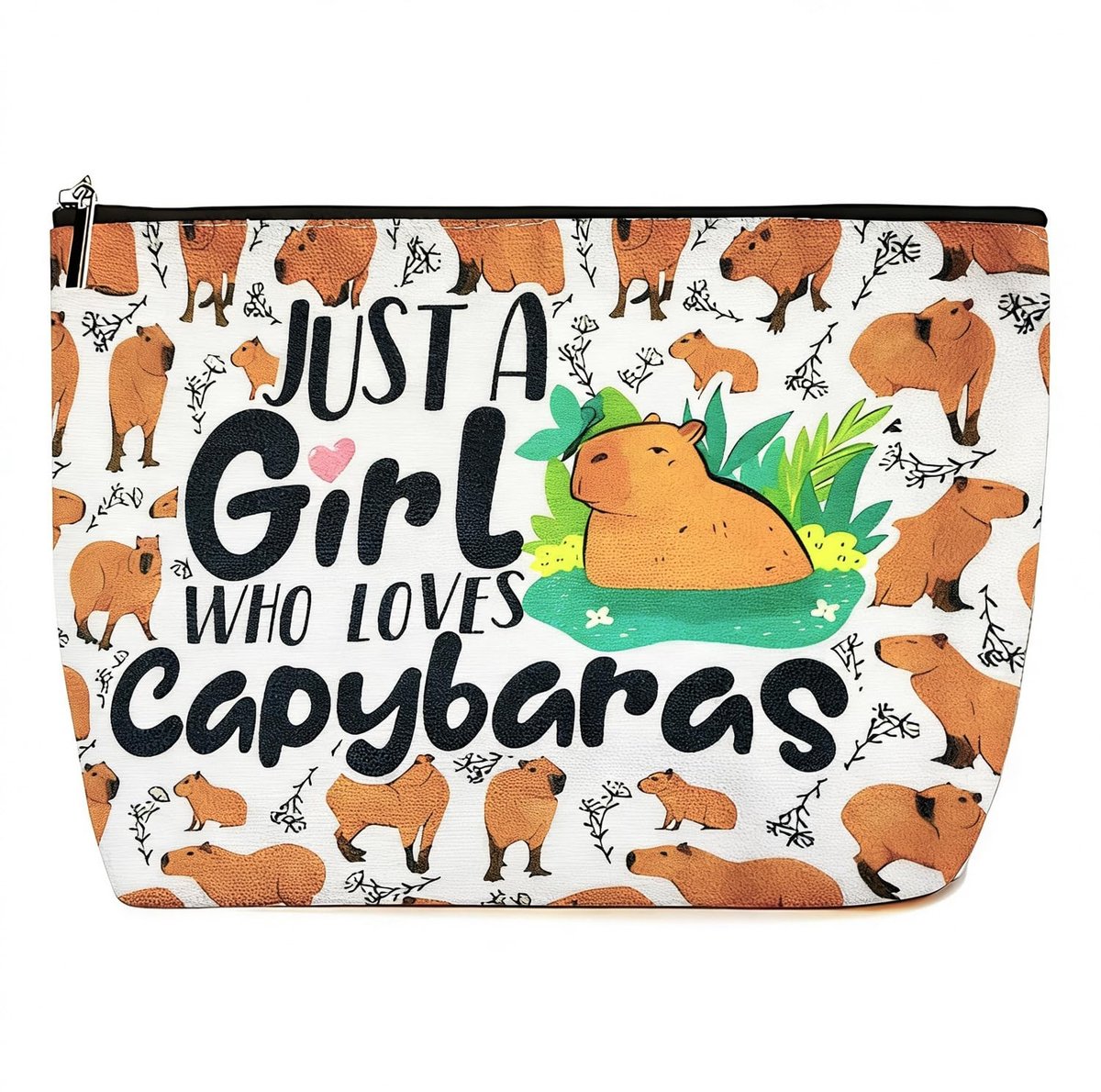 Solidchoice - Schattige Capybara Makeup Bag met Rits