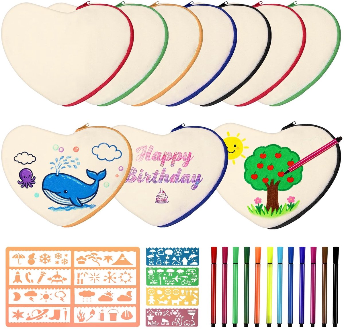 Solidchoice - DIY Hartvormige Pennenhouder met Waterverf Pencils