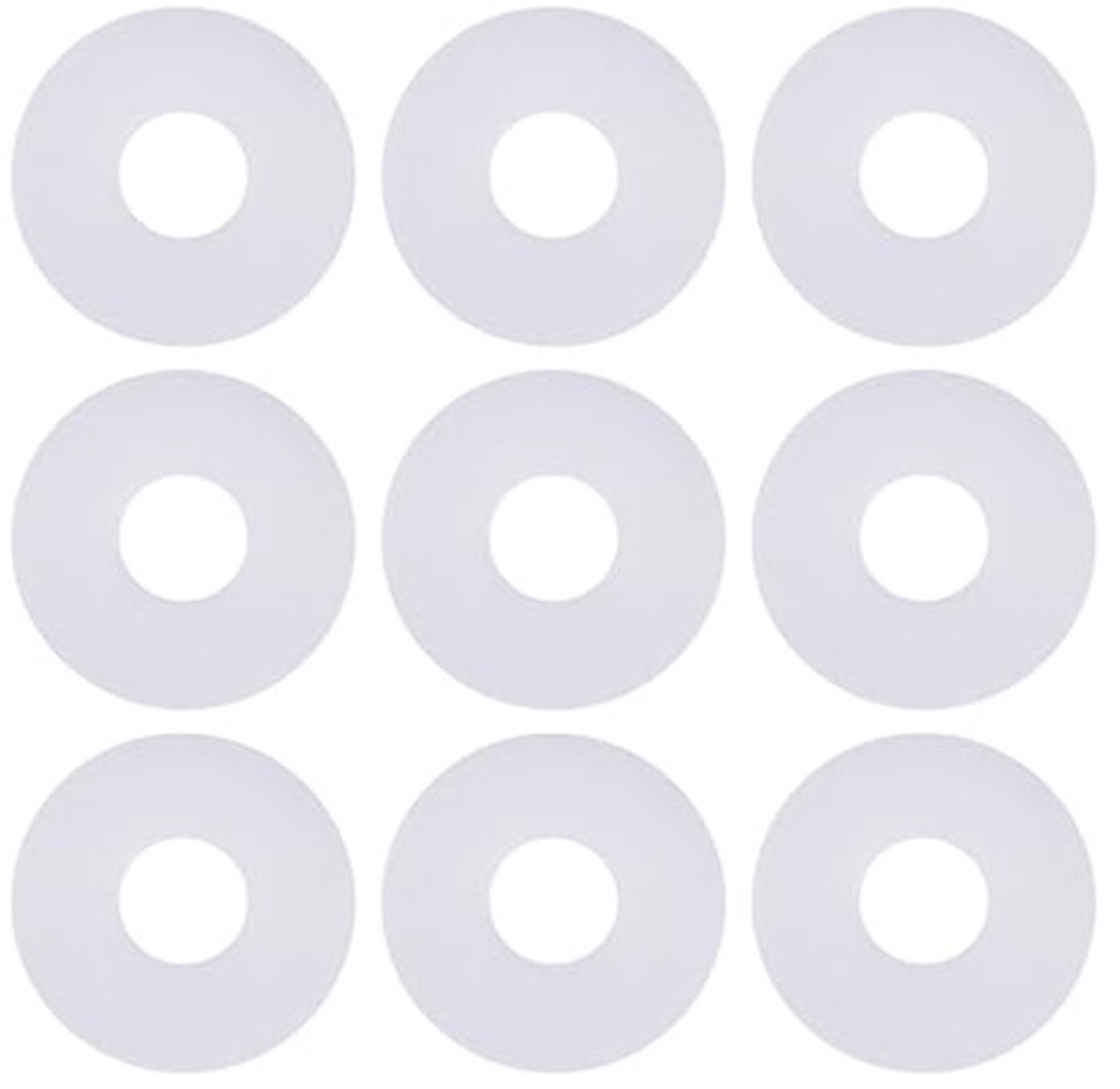50Pcs PTFE Witte Coil Profiel O-Ring Pakking Voor 6mm Spool As Voor Voorzijde Drag Reel Compatibel met FOX Compatibel met Penn 6mm Rollers