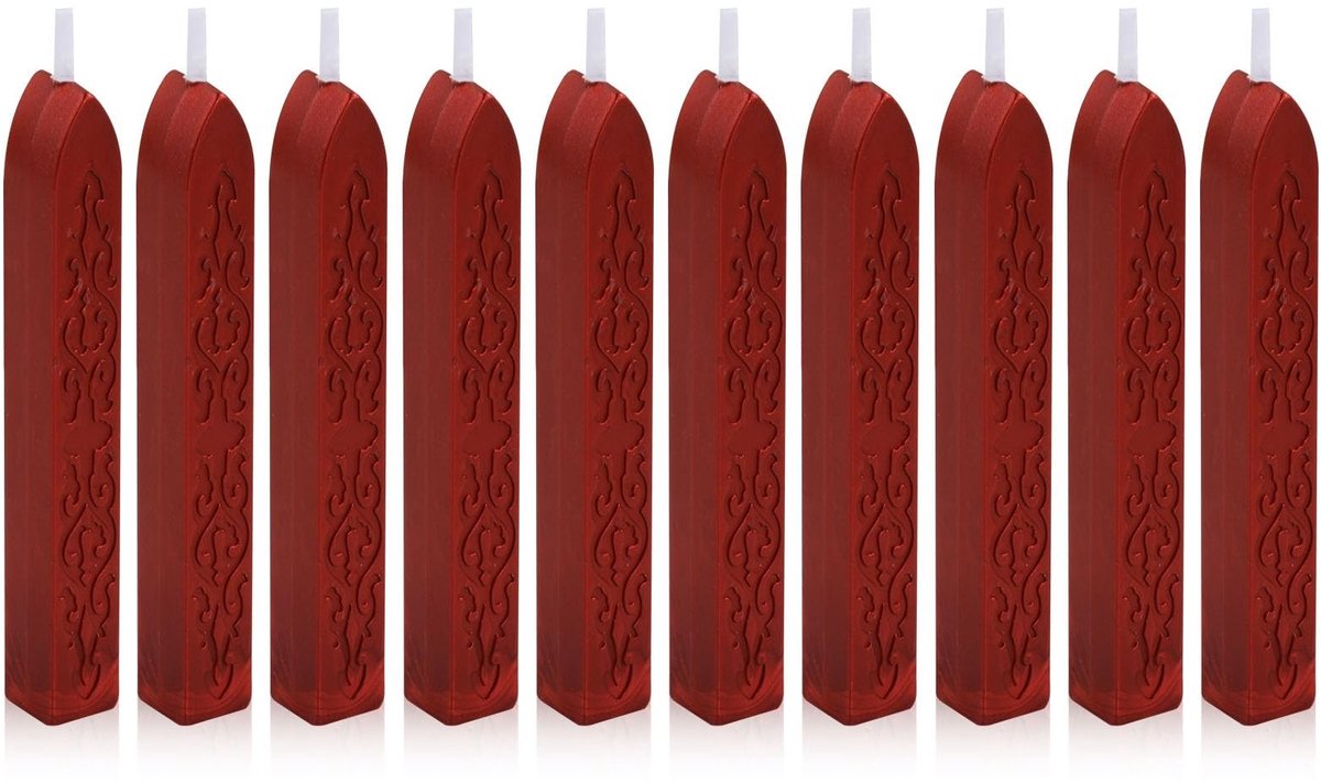 Solidchoice - 10 Retro Zegelwasstaven voor Vintage Zegellakstempels