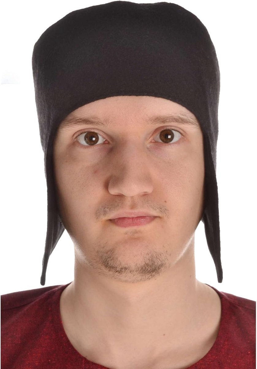 medieval hood Kahedins made of wool felt brown, black, grey, red M, L, XL wanding LARP - ShopVlot