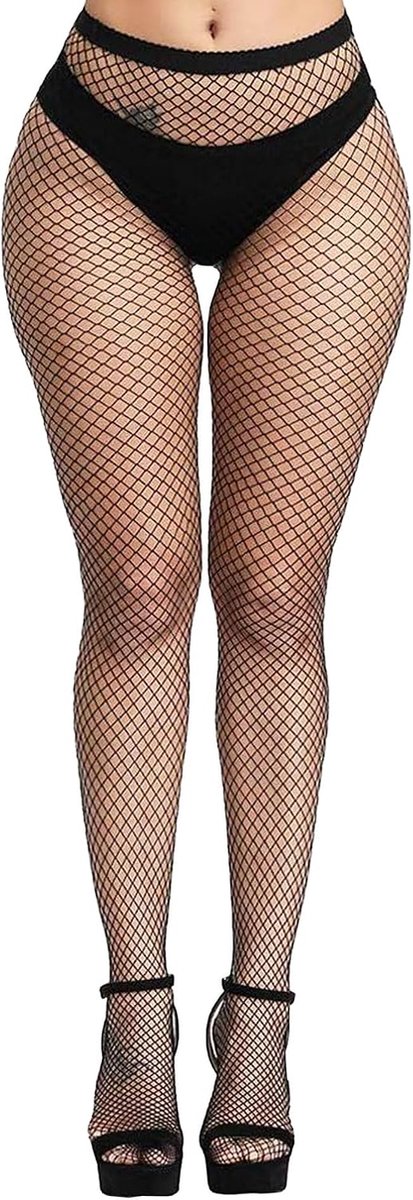 Fish Net Tights For Women Black Sexy Stockings Tights With High Waist One Size Fit All - ShopVlot
