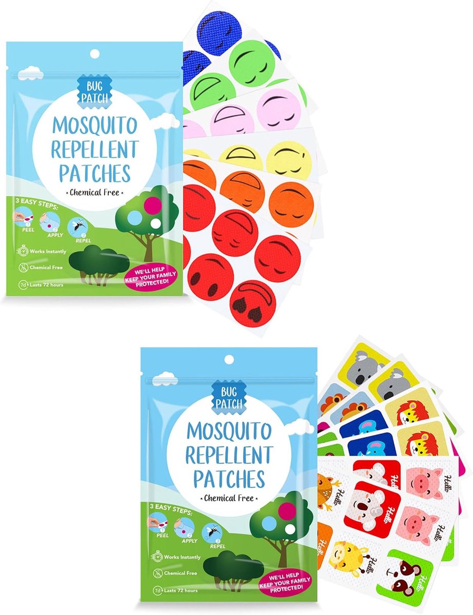 Etherische Oliën Aroma Patches voor Kinderen, 72 Stuks Plantaardige Stickers met Dierenpatronen, Waterdichte - ShopVlot