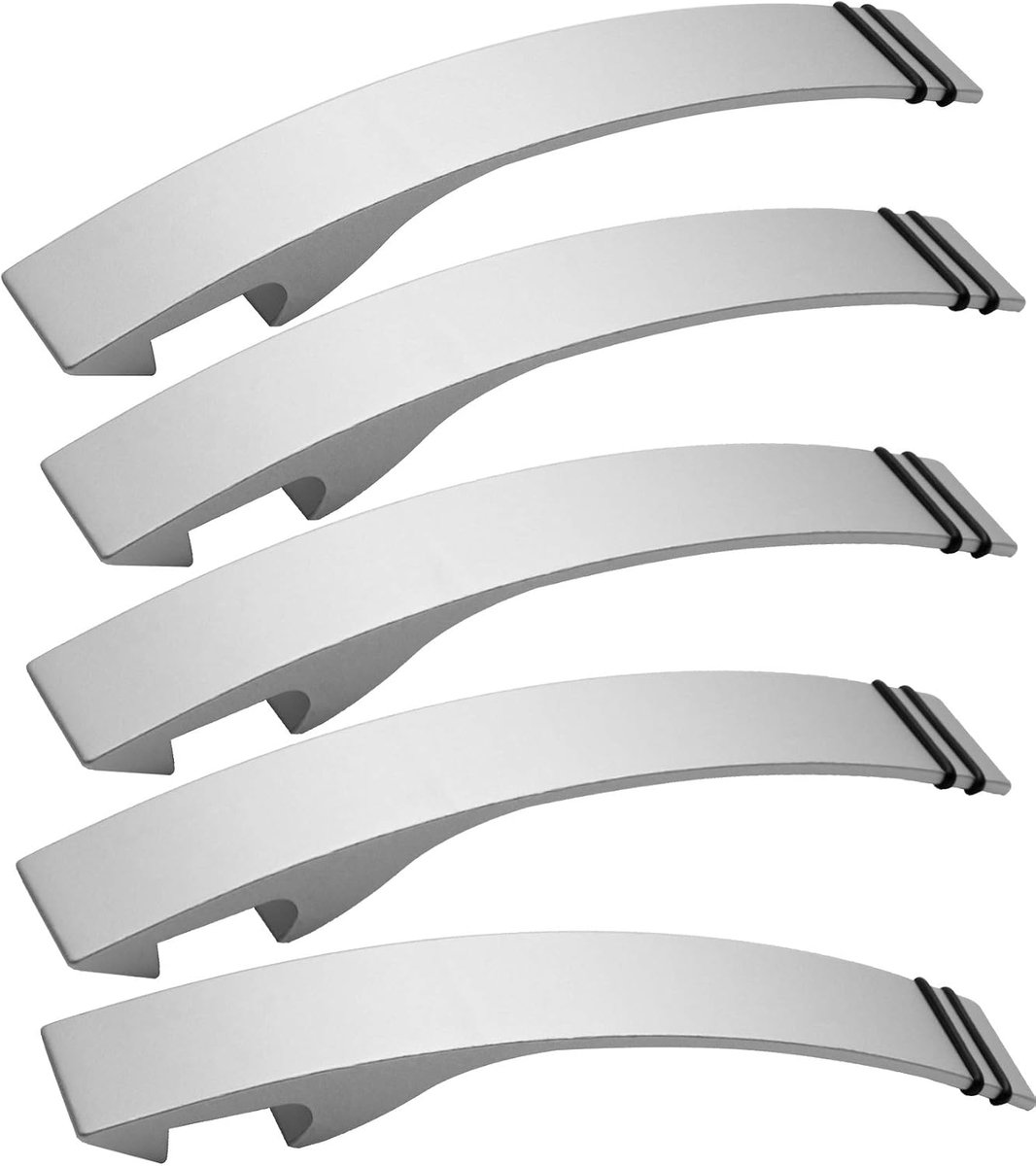 Flessenopener set van 5 - aluminium - elegant zilver - ideaal voor feesten - ShopVlot