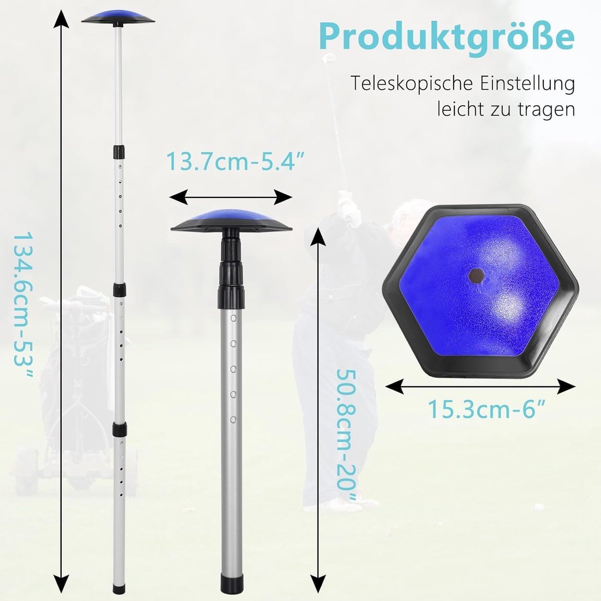 Golf Travel Bag Support Bar - Aluminium - Hoogte verstelbaar - Bescherming voor golfclubs - ShopVlot