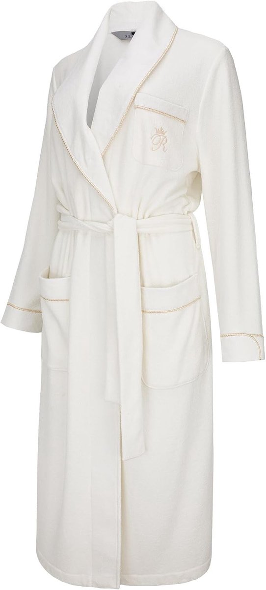 Dames huisjas - 80% Viscose - Cuddly zacht en warm - Elegant ecru - ShopVlot