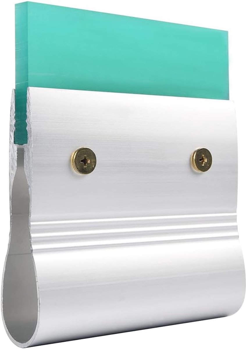 Zeefdrukring 10 cm - aluminium handvat - 75 hardheid - modern inktschraper voor textiel - ShopVlot
