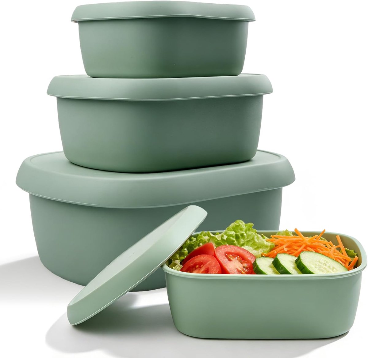 Magnetron Tafelware Set 0.6 L 0.3 L 0.2 L - BPA-vrij - Met Deksel - Ideaal voor Restjes - ShopVlot