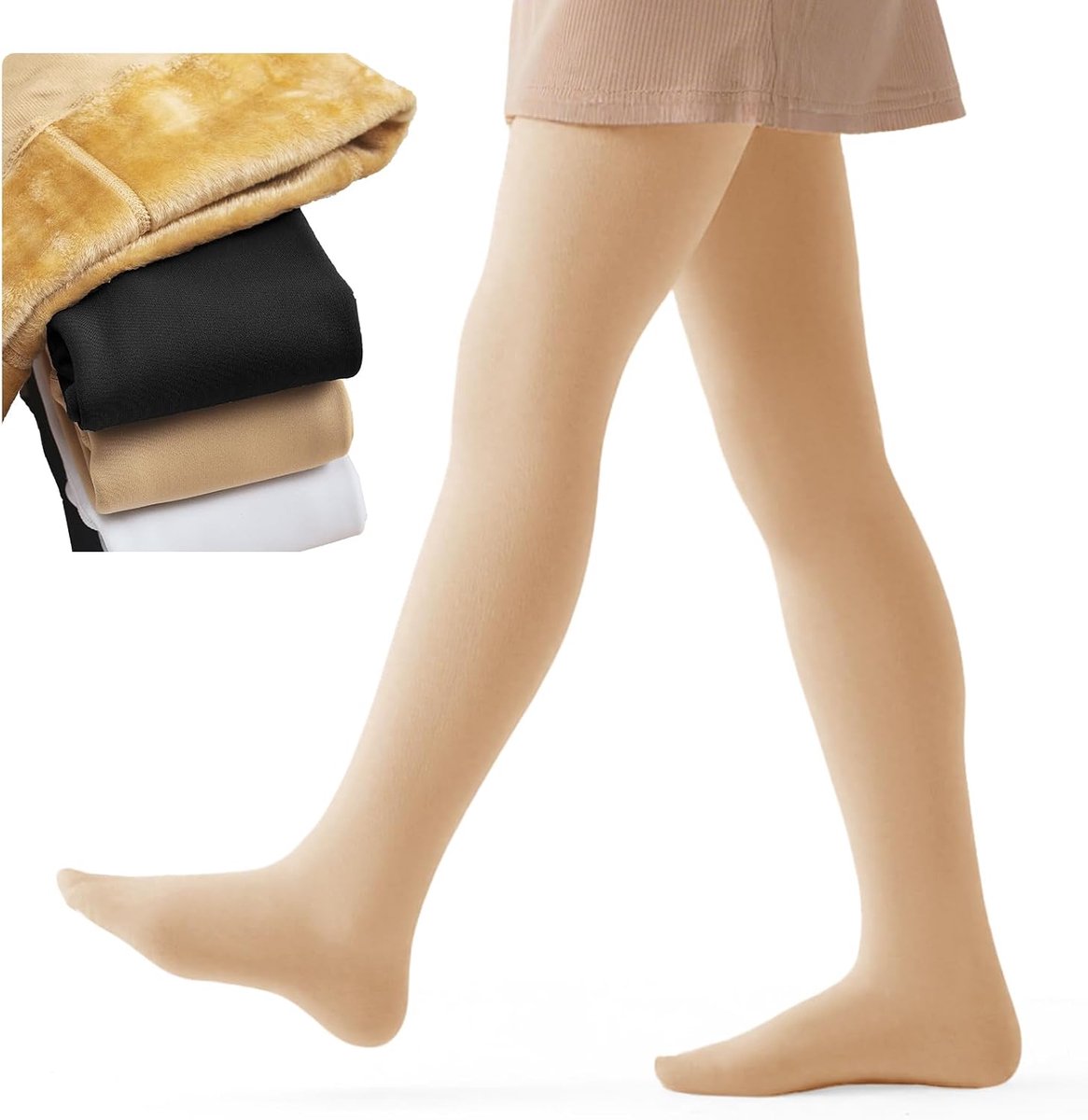 Meisjes Thermoleggings 2-10 Jaar - Dikke Fleece - Warm en Opaque - Ideaal voor de Winter - ShopVlot