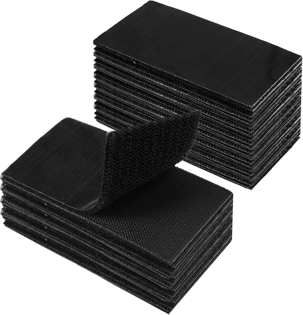 Zelfklevende tapes 5 x 10 cm - dubbelzijdig - zwart - ideaal voor meubels en decoratie - ShopVlot
