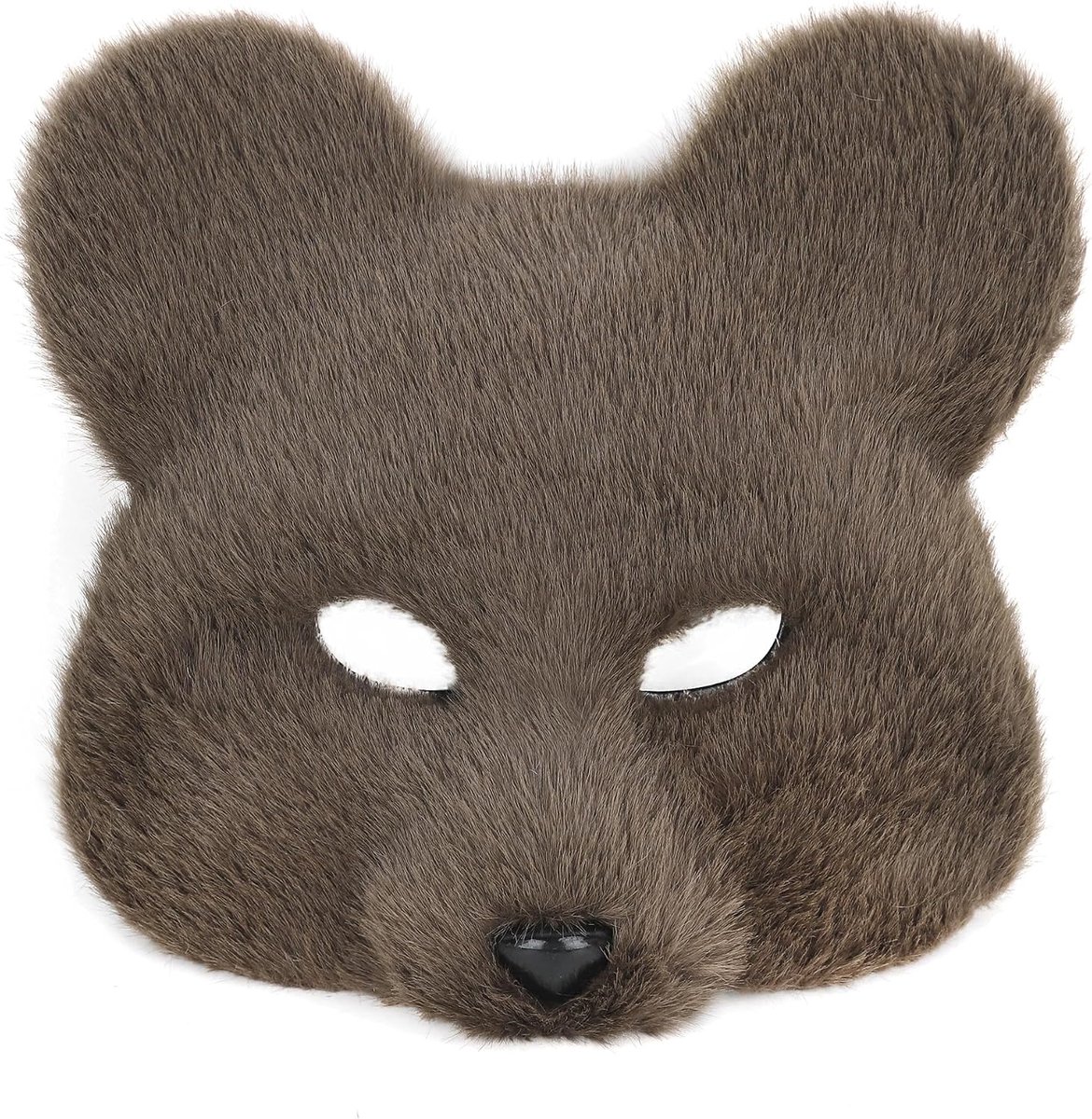 Volgelaatsmasker beer - Pluche dierenmasker - Uniseks gezichtsmasker - Perfect voor Halloween - ShopVlot