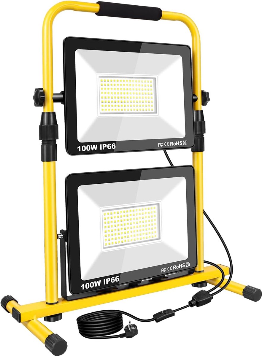 LED werklicht 200W - 20000 lumen - IP66 waterdicht - ideaal voor bouw en garage - ShopVlot