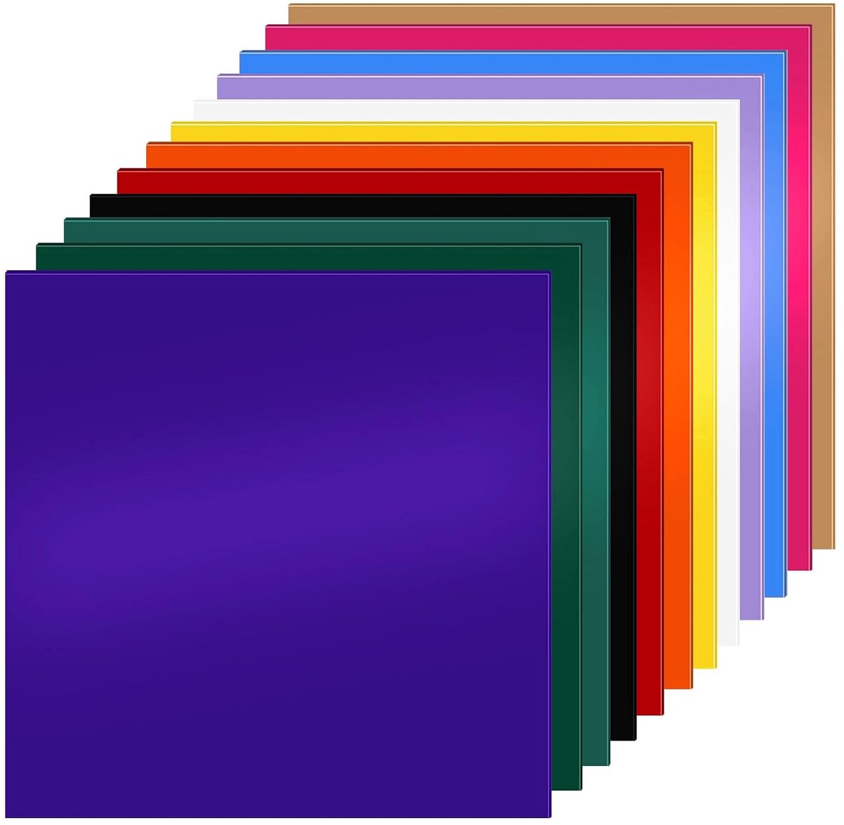Acrylplaat 20x20 cm - multi-kleurige acrylplaten - kras- en UV-bestendig - ideaal voor knutselprojecten - ShopVlot