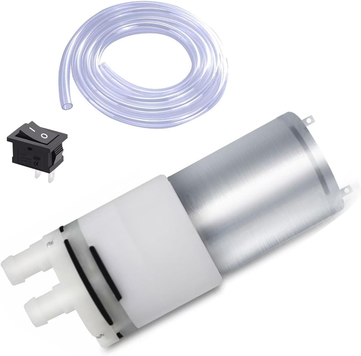 Mini elektrische zelfaanzuigende waterpomp 12V - met membraan - 700-850 ml - ideaal voor aquaria - ShopVlot