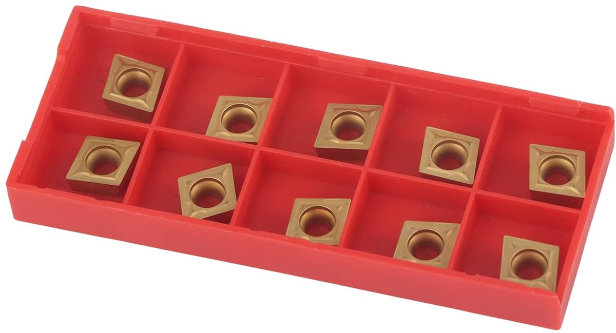 Draai-inzetstukken 10 stuks - Carbide snij-inzet voor CNC draaimachines - Hoge sterkte en duurzaamheid - ShopVlot