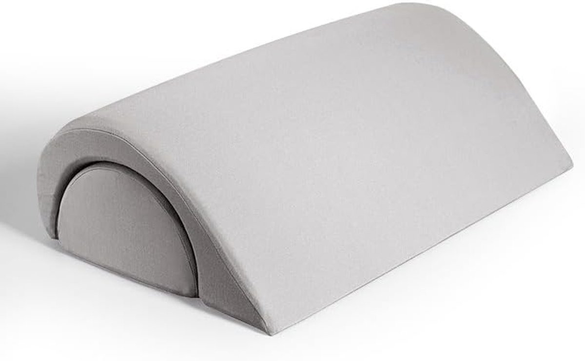 Knierol druppelvorm - 2-in-1 halfrond kussen - premium traagschuim - ergonomische ondersteuning voor knieën en rug - ShopVlot