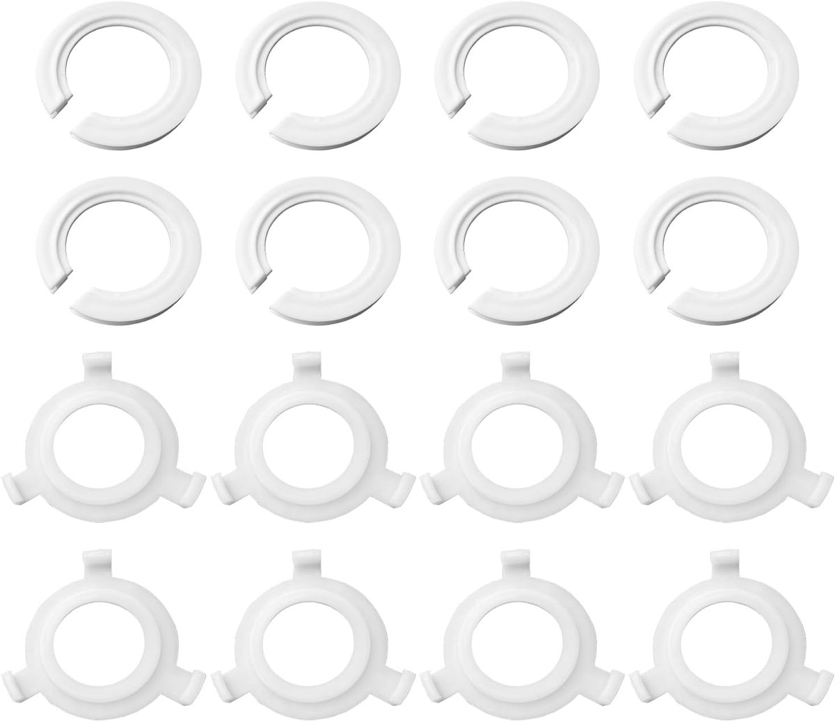 Lampenkap-verkleineringsring set - E27 naar E14 adapter - 16 stuks - eenvoudig te installeren - ShopVlot