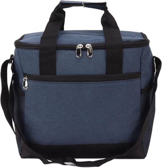 Grote Koeltas - Geïsoleerde Tas - Picknicks en Kantoor - Lekvrij Ontwerp - 15 Liter - Marineblauw — afbeelding 4