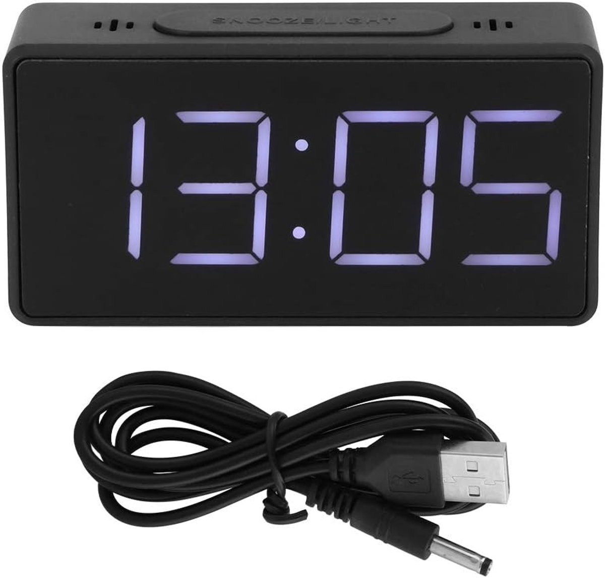Elektronische Klok LED Nacht Alarmklok - Snooze Functie - Ideaal voor Studenten - Perfect voor Thuisgebruik - ShopVlot