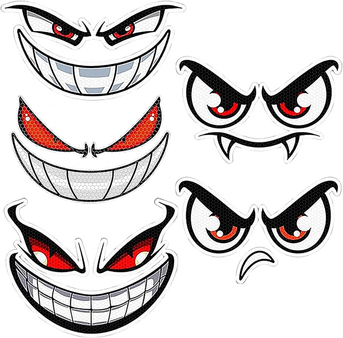 Robotmaaiers sticker set - 5 stuks - zelfklevend - waterdicht - grappige decoratie - ShopVlot