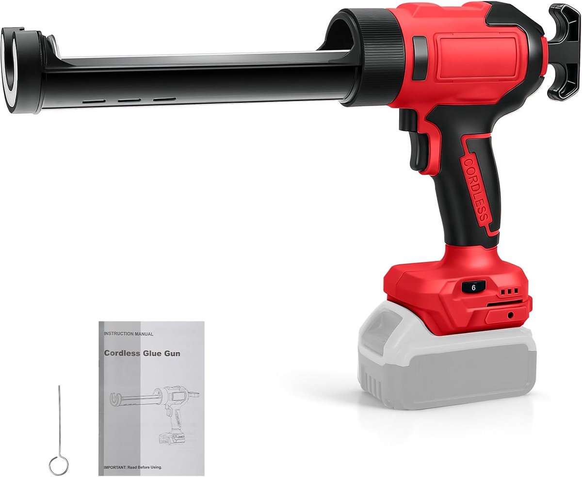 Accu kitspistool 18V - Draadloos en lichtgewicht - 6 instelbare snelheden - Voor nauwkeurig vullen en afdichten - ShopVlot