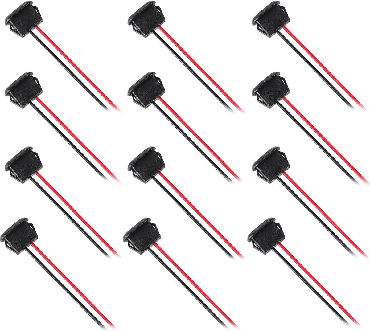 USB C Socket Flush-Mounted 3A - Pack van 12 - Snelle oplader - Geschikt voor recorder en apparaten - ShopVlot