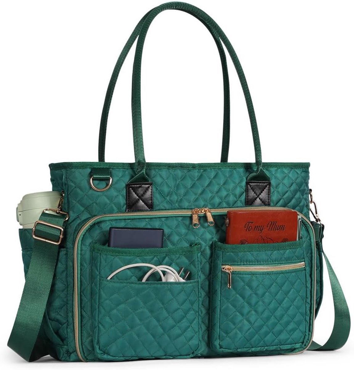 Laptop tas voor vrouwen 15,6 inch - waterdicht groot - met laptopcompartiment - ideale tas voor kantoor - ShopVlot