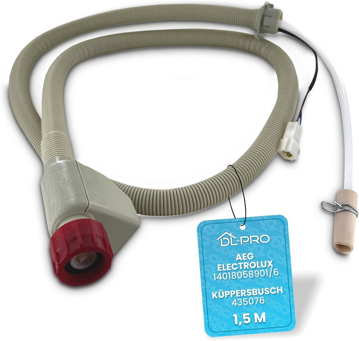 Inlaatslang 1.5 m - Aquastop waterinlaat - Veiligheidsinlaat met elektrische aansluiting - ShopVlot