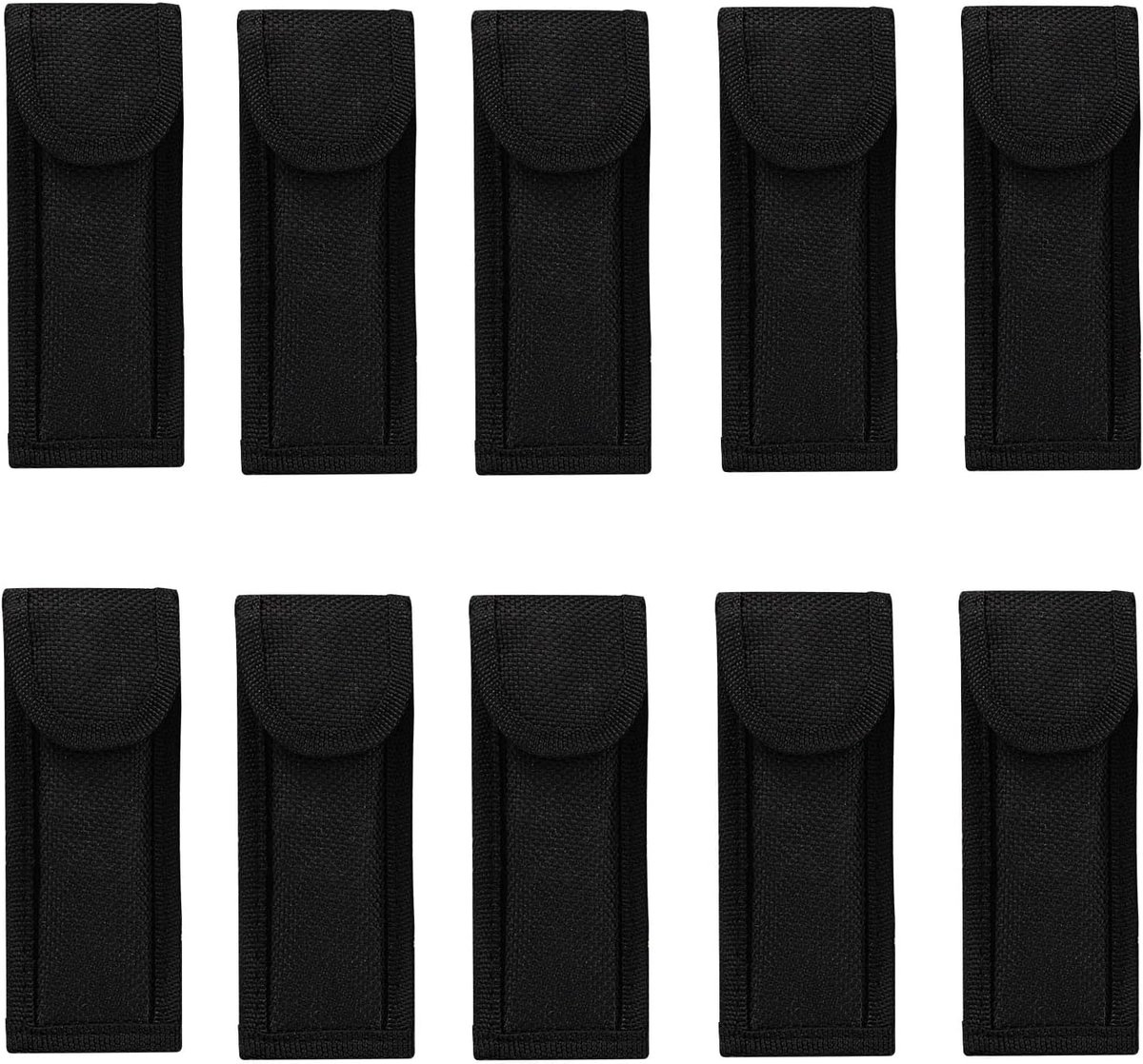 Belt mes houders 10 stuks - opvouwbare tas - nylon - ideaal voor transport van snijgereedschap - ShopVlot