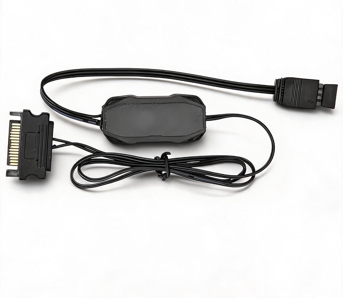 ARGB Controller - Mini RGB Controller Kabel - 5V 3 Pin naar SATA - Eenvoudige bediening met meerdere lichtmodi - ShopVlot