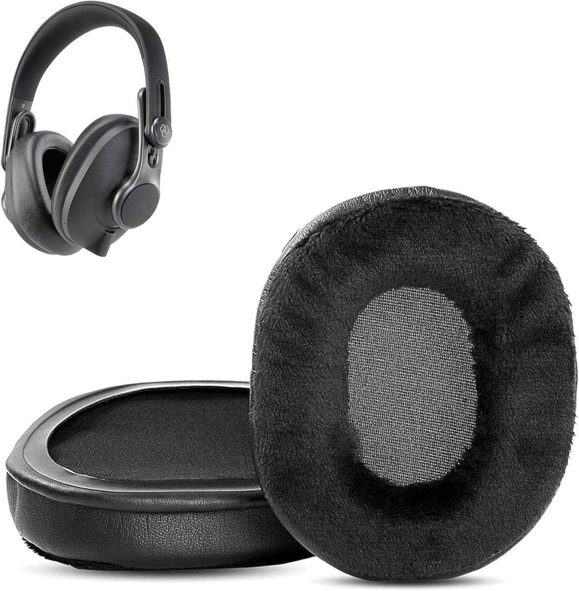 Ear Pads Compatible with AKG K361 K371 K361BT K371BT Studio Headphones Ear Pads Replacement Cushion (Soft Fabric/High - ShopVlot
