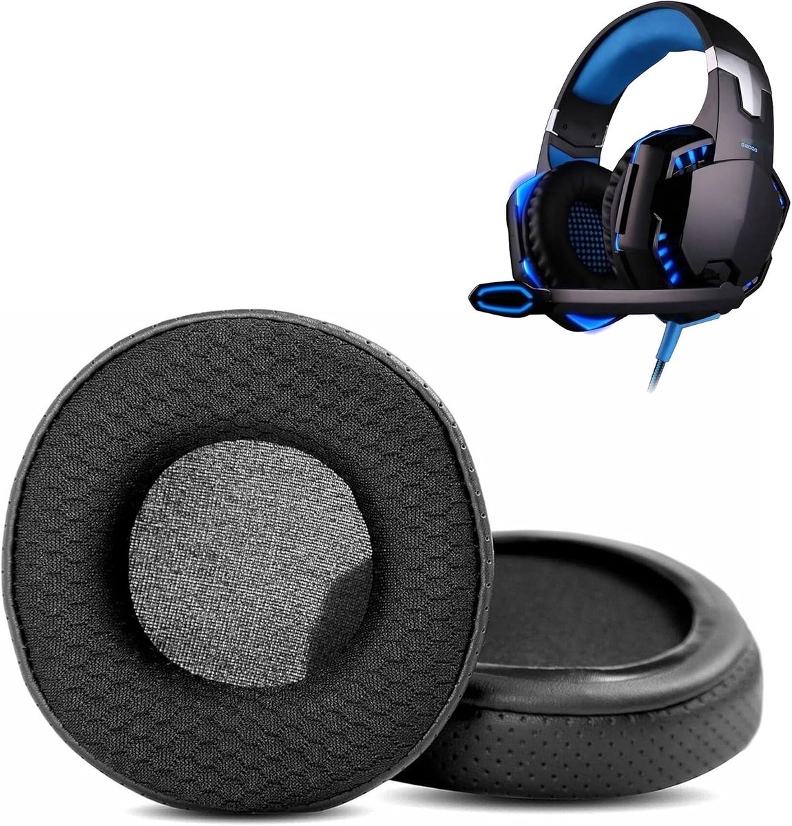 Ear Pads Compatible with KOTION EACH G2200 G2000 Headsets Ear Pads Replacement Cushion (Breathable Leather/Abrasion - ShopVlot
