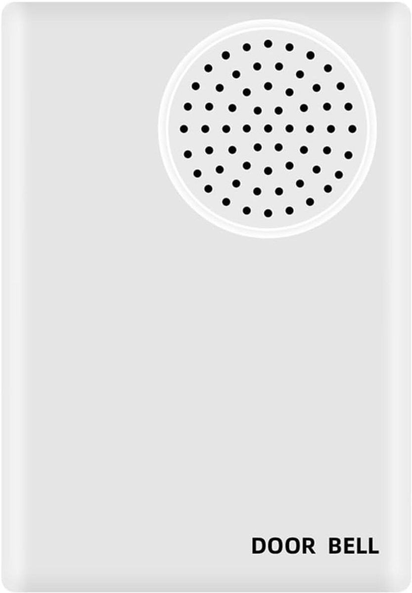 Draadlijke Deurbel - Bedrade Buzzer - Toegangscontrole - 90DB Dubbele Tonen - 88x62x24mm - Wit