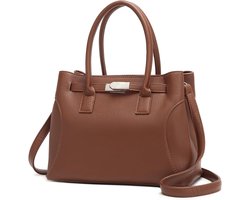 Travistar Women's Handbag Medium Shoulder Bag Women's Elegant Shoulder Bag Faux Leather Crossbody Bag Fashion Handle - ShopVlot