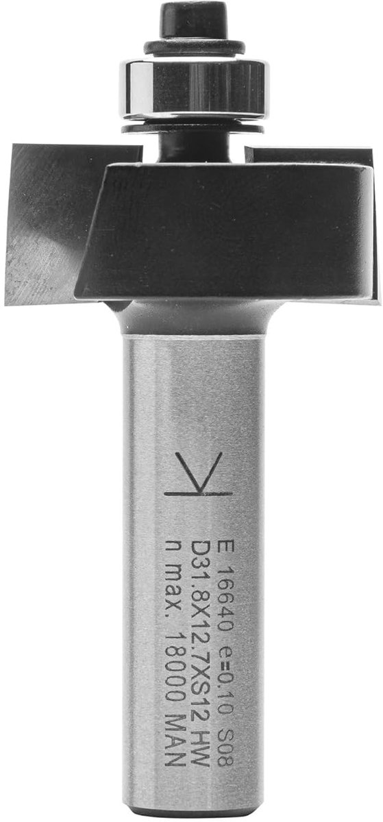 ENT 16640 Spunning milling cutter, Rabat milling cutter, Batté cutter, Carbide, Shank gauge (S) 12 mm, Fremameter (D) - ShopVlot