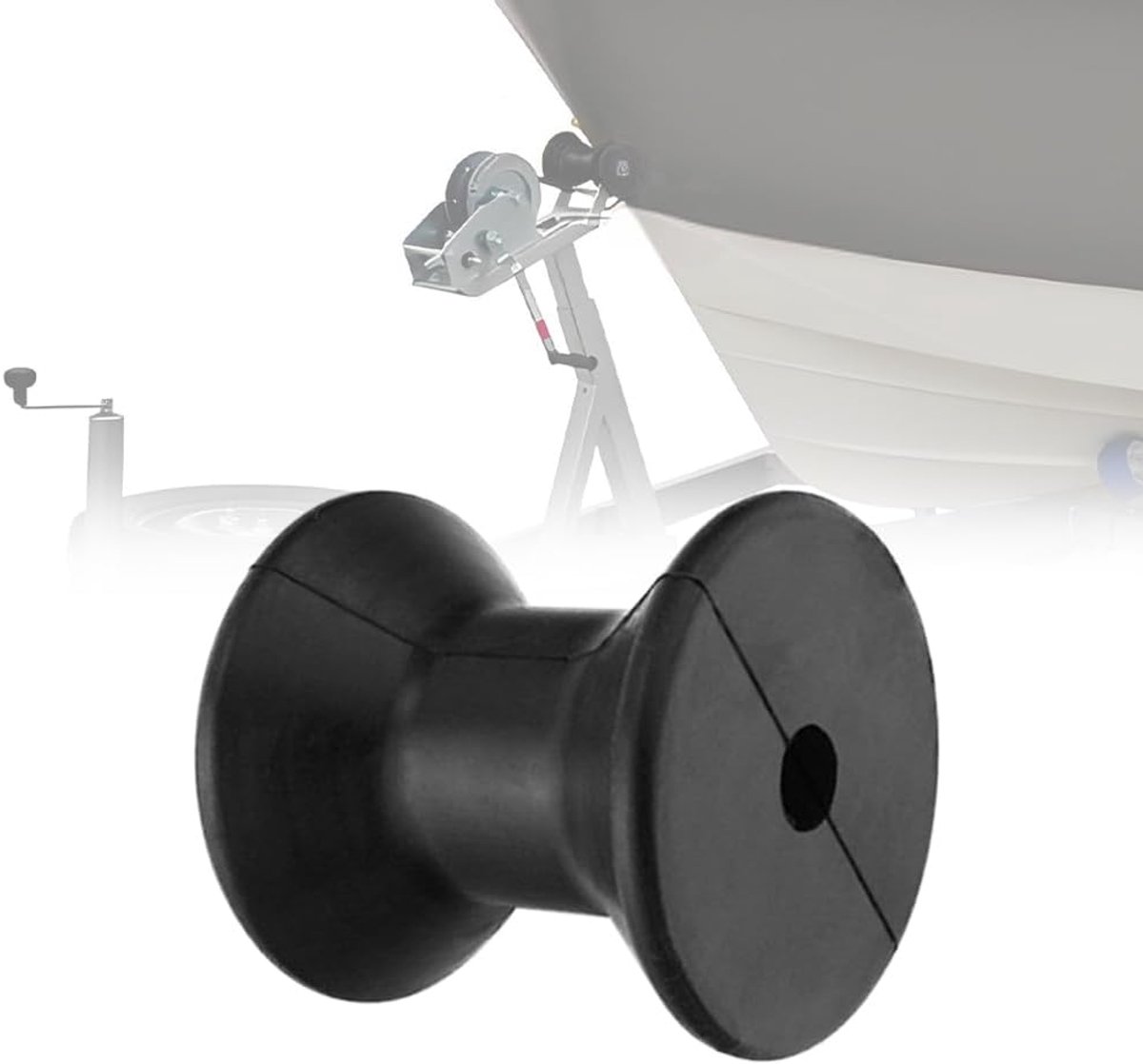 3" boat trailer bow rollers, 1/2" axle boat trailer winch brace rubber keel, for parking boats, trailer guide, heavy - ShopVlot
