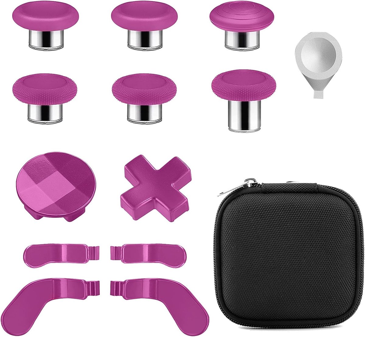 Metalen Toetsset voor Xbox Elite Series 2 Controller Magnetische Joysticks 6 Joysticks met Metalen Coating, 4 Paddles - ShopVlot