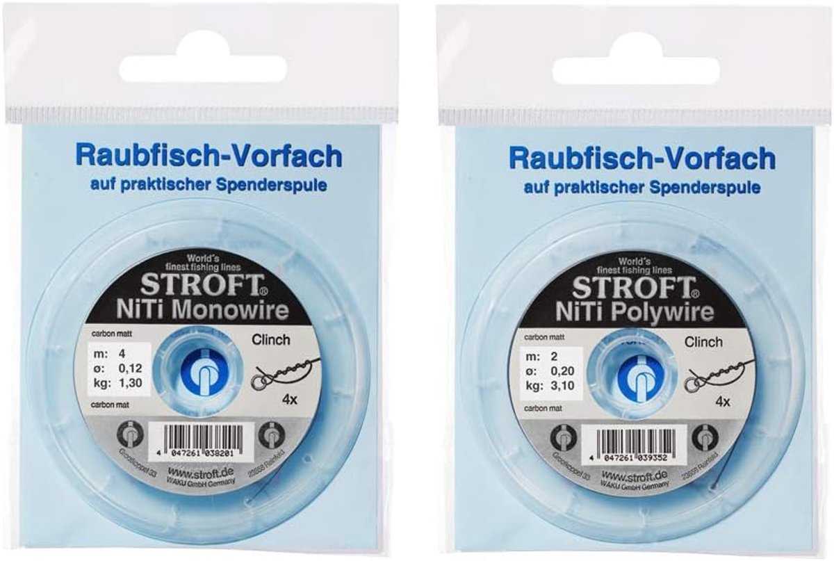 WAKU Stroft front pocket cord NiTi monowire 4 m, 0.12 mm 1.3 kg - ShopVlot