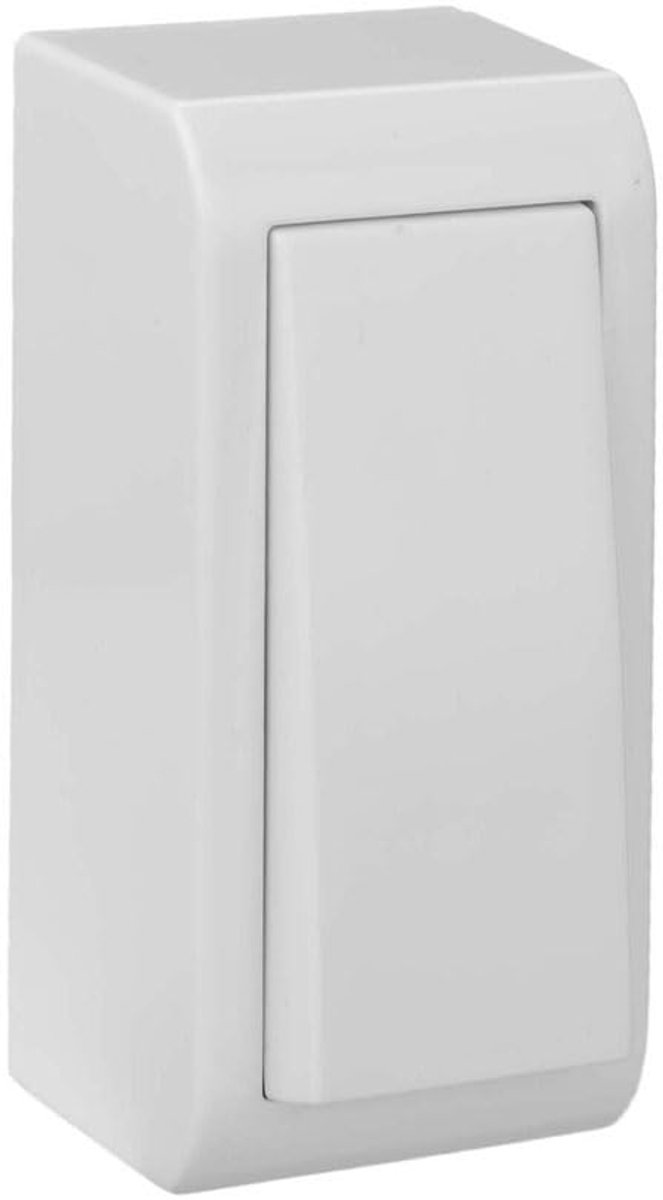 Narrow push button white button 10A 250V 33x70x25mm - ShopVlot