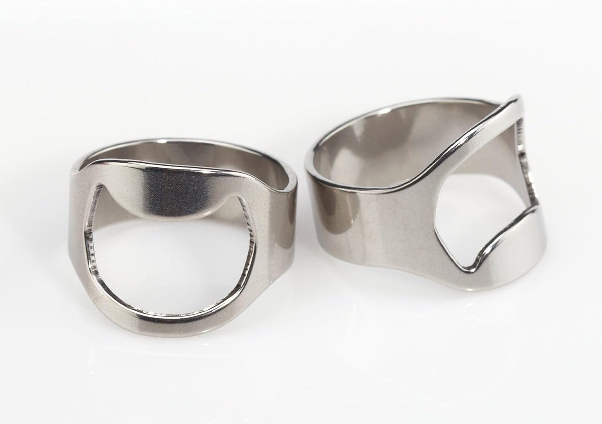 Beer opener - beer ring - Beer - Ring - Accessories - Bottle opener - 2 pieces - Beer opener - Opener - Men - ShopVlot